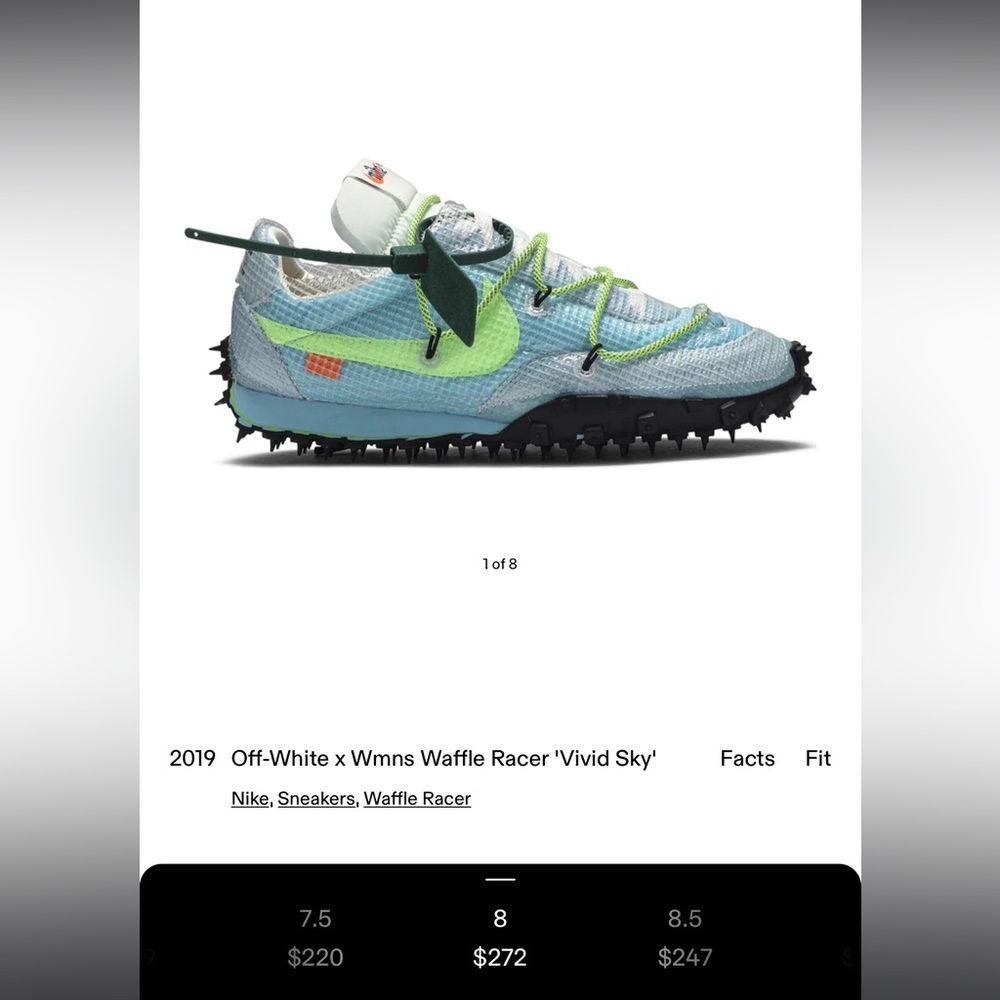 OFF-WHITE X NIKE WAFFLE RACER 'VIVID SKY'
